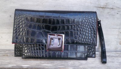 Svart Väska Clutch David Jones