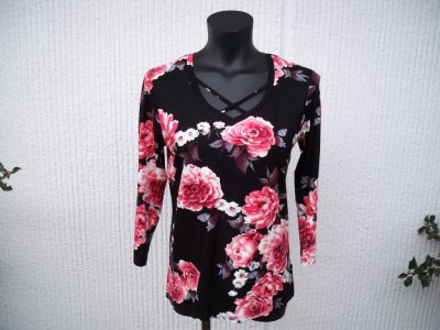 Blommig Topp Rosa Bonsai Ze-Ze