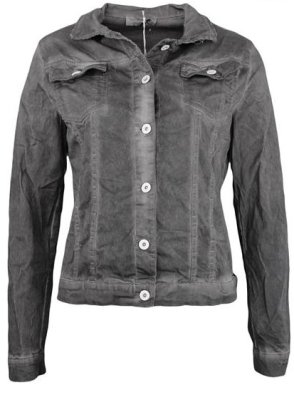 Svart Jeansjacka Crash Washed black