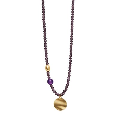 Långt Lila Halsband / Armband ALICE Purple Dansk Smykkekunst