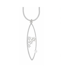 Silverpläterat Halsband Dansk Smykkekunst
