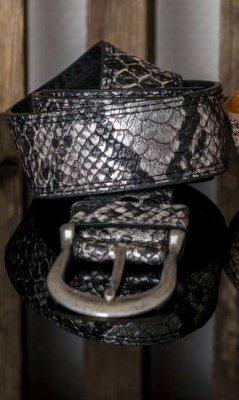 Svart/grått Bälte Snakemönster