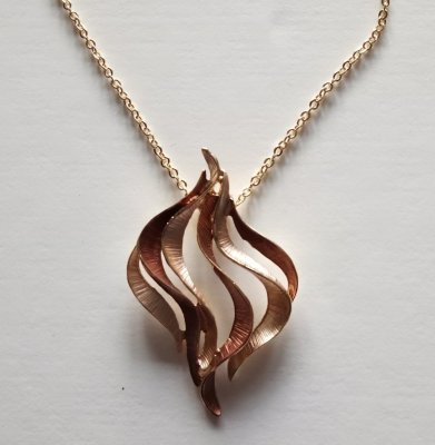 Halsband Guld Brun Mix