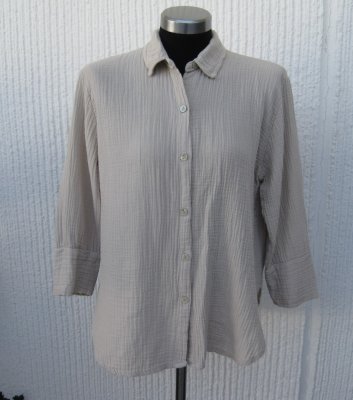 Beige Muslinblus