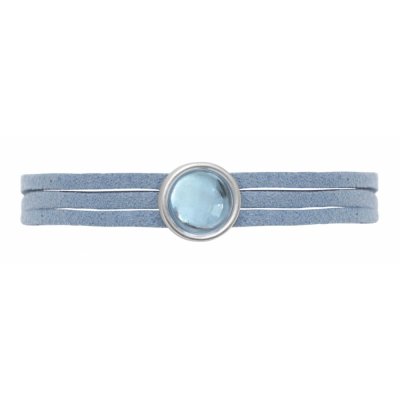 Ljusblått mocka armband Dansk Smykkekunst