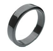 Slät Hematitring Unisex Magnani Smyckesdesign